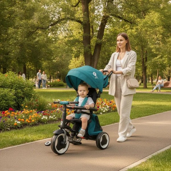 Фото - Триколісний велосипед Qplay Rito+ EVA Green (S380-8Green)